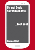 Un geek en f&ecirc;te, tout seul mais heureux